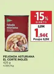 El Corte Inglés El corte inglés - feijoada asturiana promoção