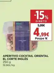 El Corte Inglés El corte inglés - aperitivo cocktail oriental promoção