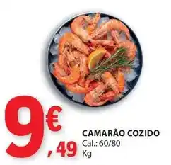 E.Leclerc Camarão cozido promoção