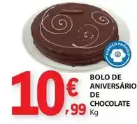 E.Leclerc Bolo de aniversário de chocolate promoção