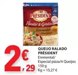 E.Leclerc Président - queijo ralado promoção