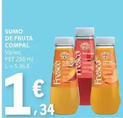 E.Leclerc Compal - sumo de fruta promoção