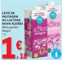 E.Leclerc Nova açores - leite de pastagem 0% lactose promoção