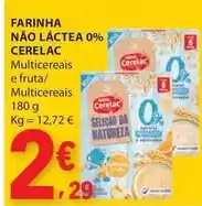 E.Leclerc Cerelac - farinha nao láctea 0% promoção