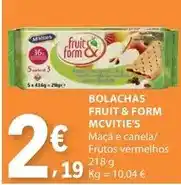 E.Leclerc Mc vitie`s - bolachas fruit & form promoção