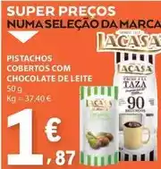 E.Leclerc Pistachos cobertos com chocolate promoção