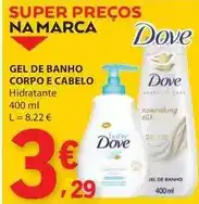 E.Leclerc Dove - gel de banho corpo e cabelo promoção