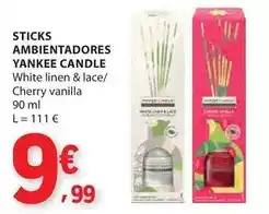 E.Leclerc Yankee candle - sticks ambientadores promoção