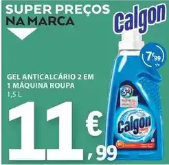 E.Leclerc Calgon - gel anticalcario 2 em 1 maquina roupa promoção