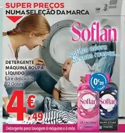 E.Leclerc Soflan - detergente maquina roupa líquido promoção