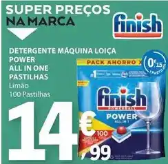 E.Leclerc Finish - detergente máquina loica power all in one promoção