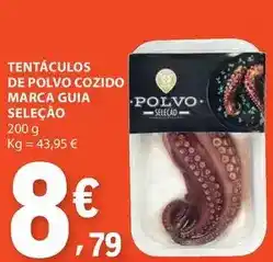 E.Leclerc Seleção du chef - tentaculos de polvo cozido marca guia promoção