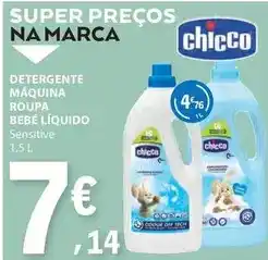 E.Leclerc Chicco - detergente maquina roupa bebe liquido promoção
