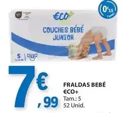 E.Leclerc Eco+ - fraldas bebe promoção