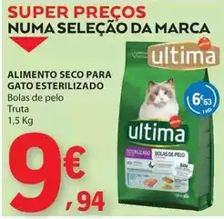 E.Leclerc Ultima - alimento seco para gato esterilizado promoção