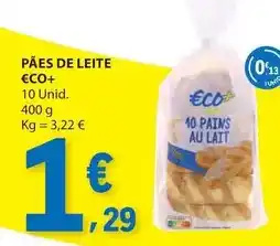 E.Leclerc Eco+ - pães de leite promoção