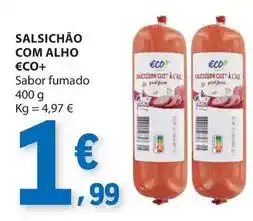 E.Leclerc Eco+ - salsichão com alho promoção
