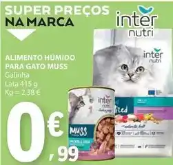 E.Leclerc Naturnés - alimento humido para gato muss promoção