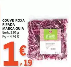 E.Leclerc Marca guia - couve roxa ripada promoção