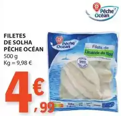E.Leclerc Filetes de solha pêche océan promoção