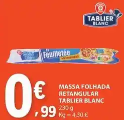 E.Leclerc Massa folhada retangular promoção