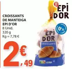 E.Leclerc Croissants de manteiga promoção