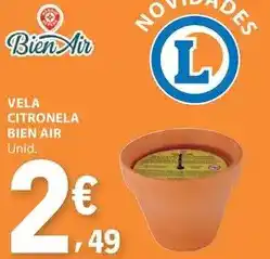 E.Leclerc Vela citronela promoção