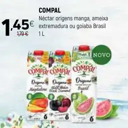 Coviran COMPAL Néctar origens manga, ameixa extremadura ou golaba Brasil promoção