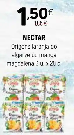 Coviran NECTAR Origens laranja do algarve ou manga magdalena promoção