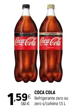 Coviran COCA COLA Refrigerante zero ou zero s/cafeína promoção