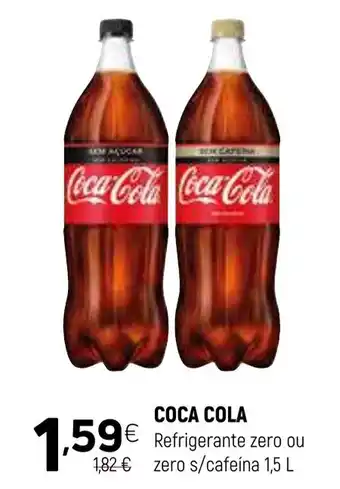 Coviran COCA COLA Refrigerante zero ou zero s/cafeína promoção