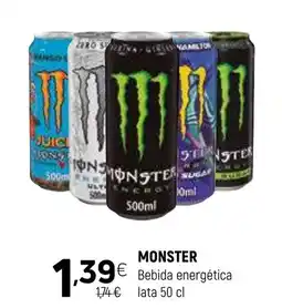 Coviran MONSTER Bebida energética lata promoção