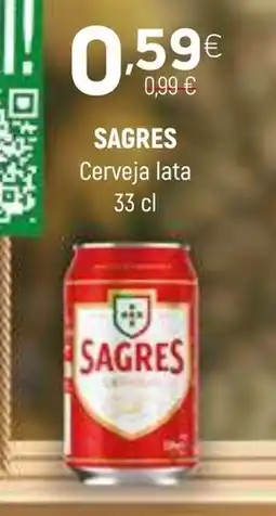 Coviran SAGRES Cerveja lata promoção