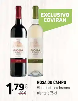 Coviran ROSA DO CAMPO Vinho tinto ou branco alentejo promoção