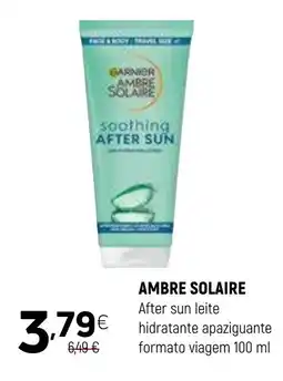 Coviran AMBRE SOLAIRE After sun leite hidratante apaziguante formato viagem promoção