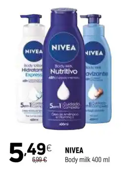 Coviran NIVEA Body milk promoção