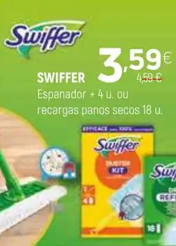 Coviran SWIFFER Espanador + 4 u. ou recargas panos secos 18 u. promoção