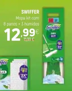 Coviran SWIFFER Mopa kit com 8 panos + 3 húmidos promoção