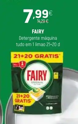 Coviran FAIRY Detergente máquina tudo em 1 limao promoção