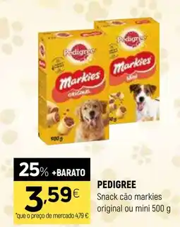 Coviran Pedigree Snack cão markies original ou mini promoção