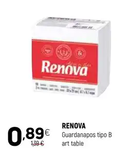 Coviran RENOVA Guardanapos tipo B art table promoção