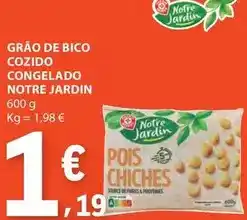 E.Leclerc Notre jardin - grão de bico cozido congelado promoção