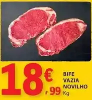 E.Leclerc Bife vazia novilho promoção