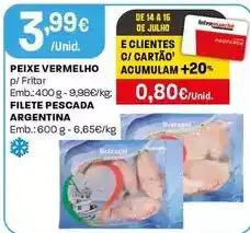 Intermarché Peixe vermelho/ filete pescada argentina promoção