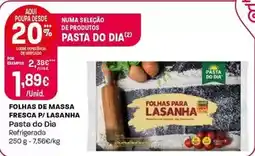 Intermarché Pasta do dia - folhas de massa frescas p/lasanha promoção