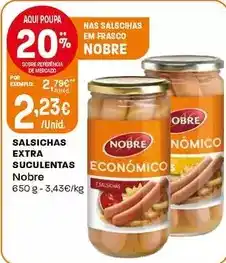 Intermarché Nobre - salsichas extra suculentas promoção