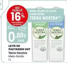 Intermarché Terra nostra - leite de pastagem uht promoção