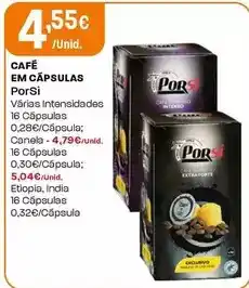 Intermarché Porsi - café em cápsulas promoção