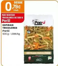 Intermarché Porsi - espirais tricolores promoção