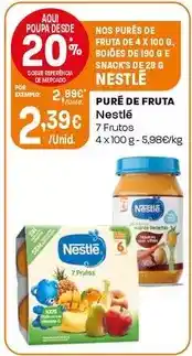 Intermarché Nestlé - pure de fruta promoção